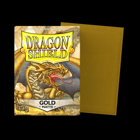 Dragon Shield Matte Card Sleeves - Gold - Gootzy Gaming