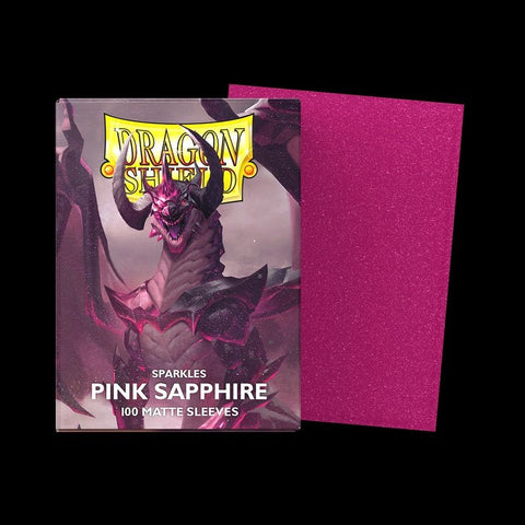 Dragon Shield Matte Sparkles Card Sleeves - Pink Sapphire - Gootzy Gaming