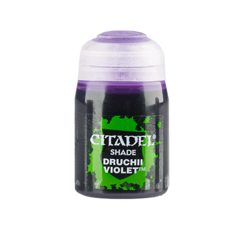 Druchii Violet - Shade / Wash Matte Acrylic Miniatures Paint - Citadel Colour - 18 mL - Gootzy Gaming