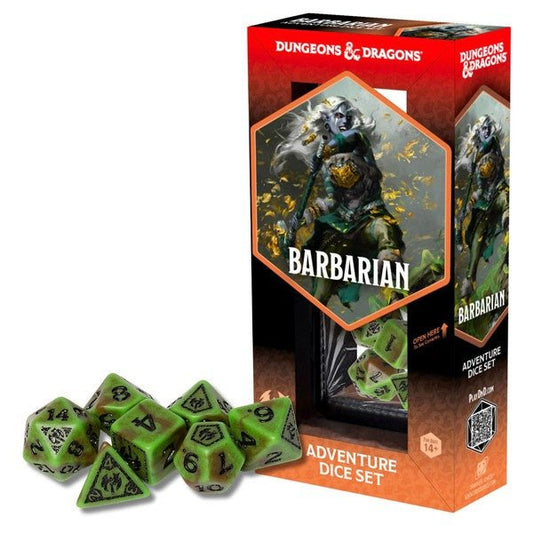 Dungeons and Dragons: Adventure Dice - Barbarian (Green & Brown) - Gootzy Gaming