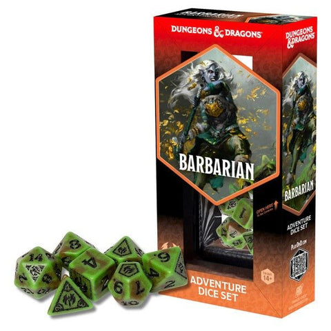Dungeons and Dragons: Adventure Dice - Barbarian (Green & Brown) - Gootzy Gaming