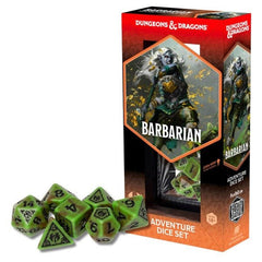 Dungeons and Dragons: Adventure Dice - Barbarian (Green & Brown) - Gootzy Gaming