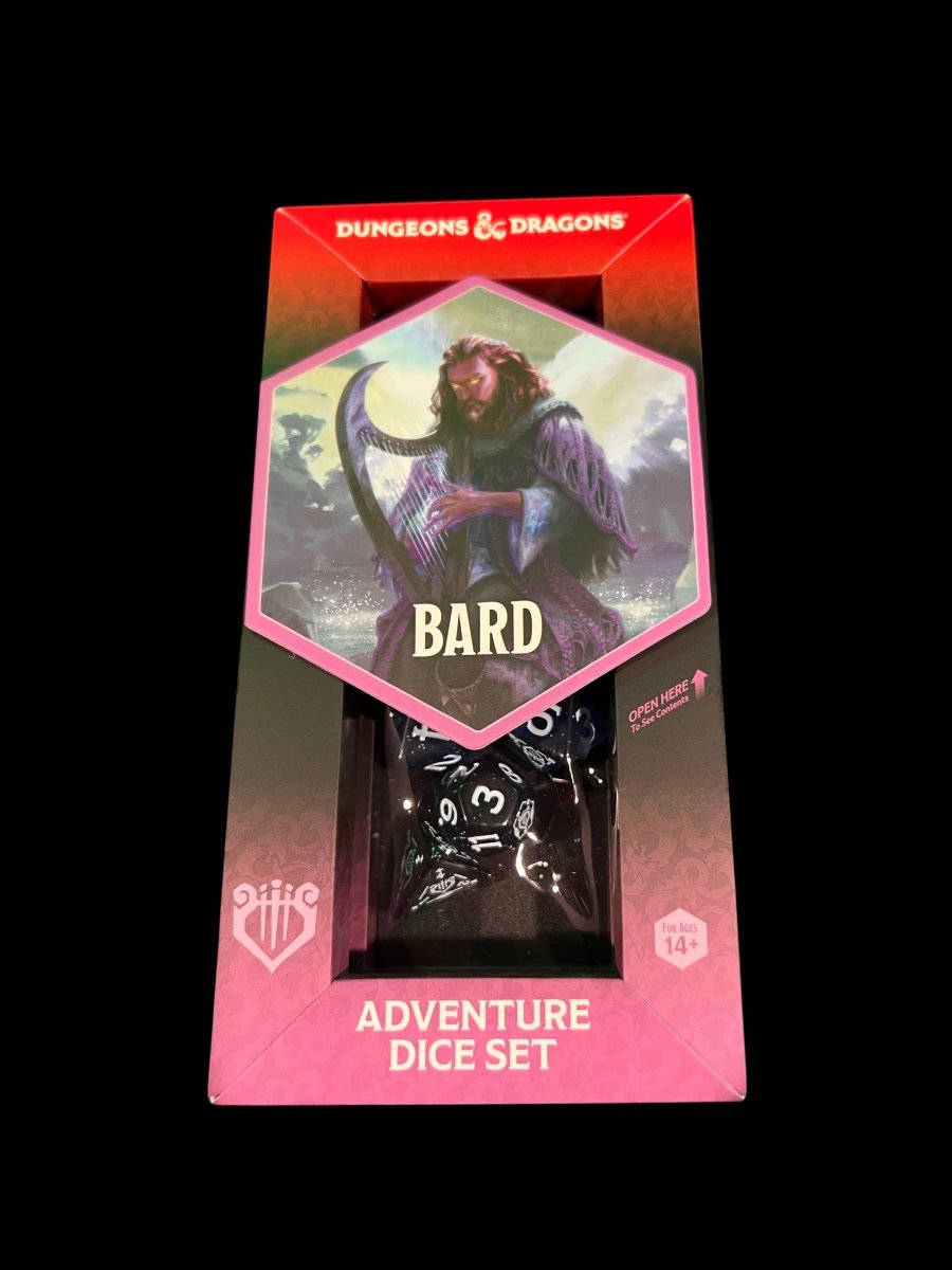 Dungeons and Dragons: Adventure Dice - Bard (Blue/Black) - Gootzy Gaming