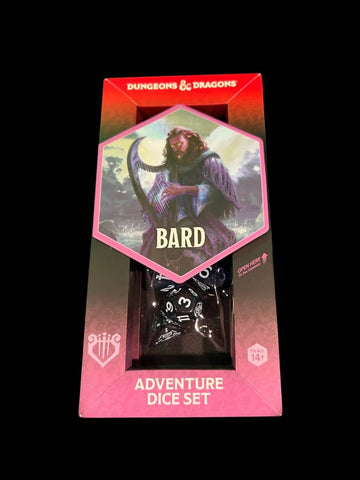 Dungeons and Dragons: Adventure Dice - Bard (Blue/Black) - Gootzy Gaming