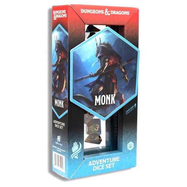 Dungeons and Dragons: Adventure Dice - Monk (Blue) - Gootzy Gaming