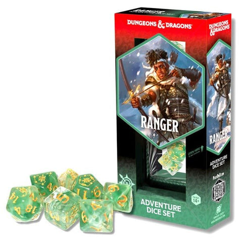 Dungeons and Dragons: Adventure Dice - Ranger (White and Green) - Gootzy Gaming