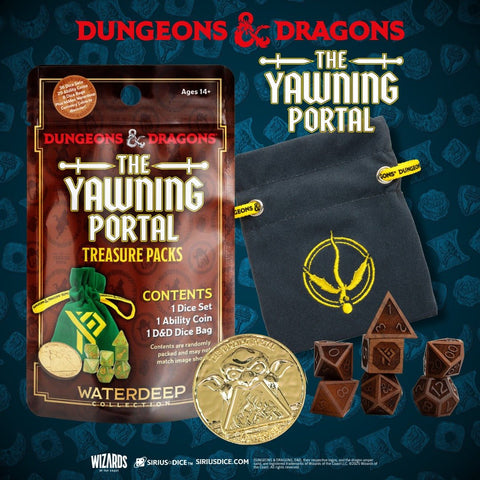 Dungeons and Dragons: The Yawning Portal Treasure Pack Dice Set - Waterdeep Collection - Gootzy Gaming