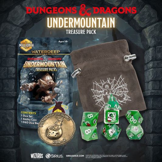 Dungeons and Dragons: Undermountain Treasure Pack Dice Set - Waterdeep Collection - Gootzy Gaming