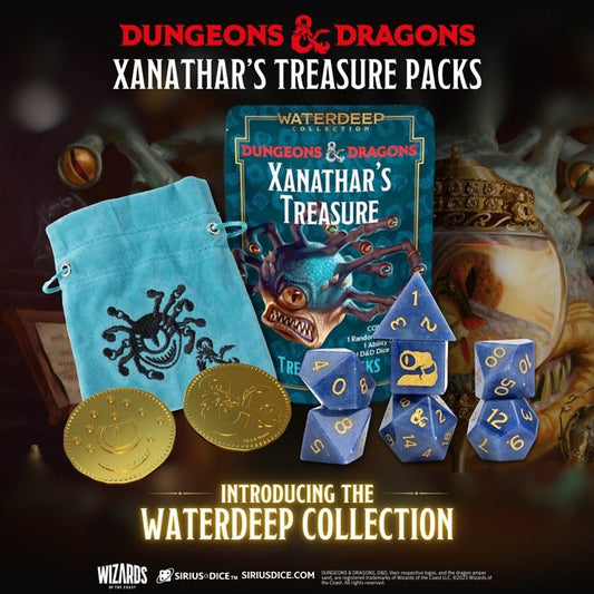 Dungeons and Dragons: Xanathar's Treasure Pack Dice Set - Waterdeep Collection - Gootzy Gaming