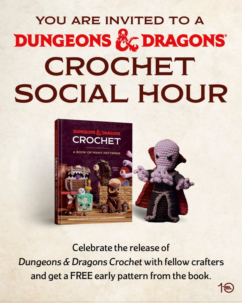 Dungeons & Dragons Crochet: A Book of Many Patterns - Officially Licensed 160 Page Book by Stacy King - Gootzy Gaming