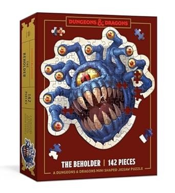 Dungeons & Dragons Mini Shaped Jigsaw Puzzle: The Beholder 142 Piece Puzzle - Gootzy Gaming
