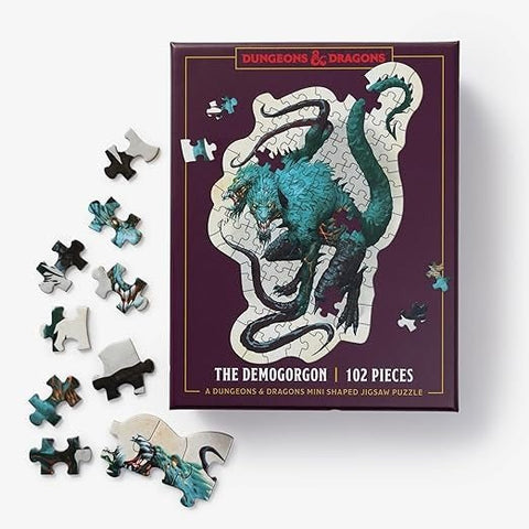 Dungeons & Dragons Mini Shaped Jigsaw Puzzle: The Demogorgon 102 Piece Puzzle - Gootzy Gaming