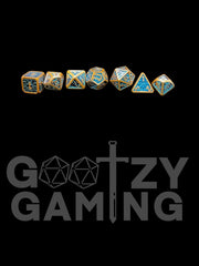 Dwarven Metal - Metal 7 Dice Set - D&D Dice - Gootzy Gaming
