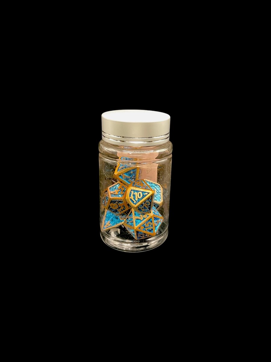 Dwarven Metal - Metal 7 Dice Set - D&D Dice - Gootzy Gaming