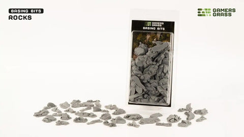 Earth Rocks Basing Bits - Gamers Grass - Unpainted Plastic Bits - Gootzy Gaming