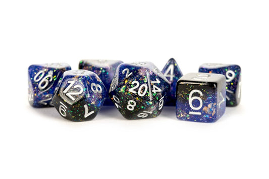 Eternal Blue/Black - Eternal Resin Standard 7 Dice Set - D&D Dice - Gootzy Gaming