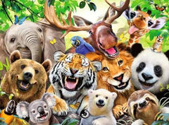 Exotic Animal Selfie 300 XXL Piece Puzzle - Gootzy Gaming