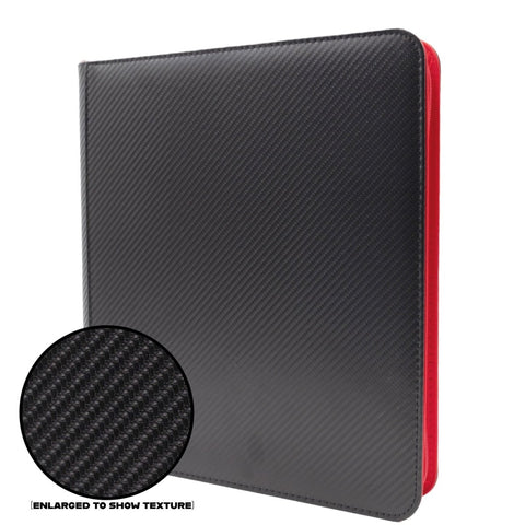 FCBC Armor Limited Edition Destined Rivals 12 Pocket TCG Card Zip Binder - Black/Red - Gootzy Gaming
