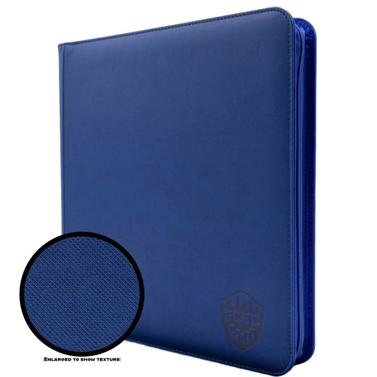 FCBC Armor Premium 12 Pocket TCG Card Zip Binder - Electric Blue - Gootzy Gaming
