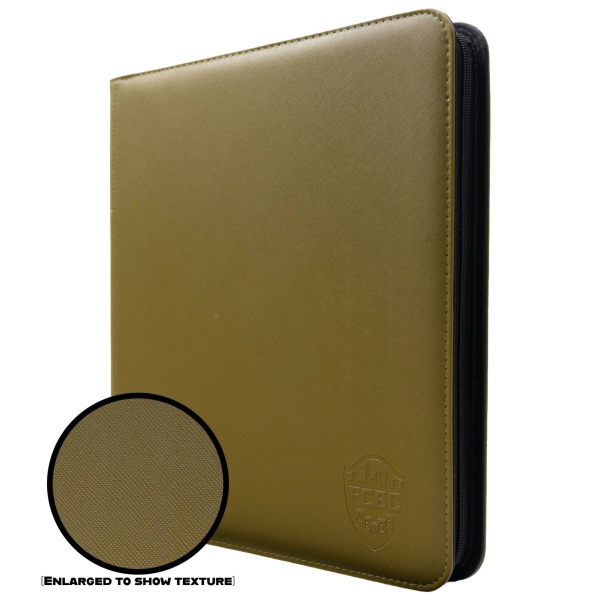 FCBC Armor Premium 12 Pocket TCG Card Zip Binder - Olive Green - Gootzy Gaming