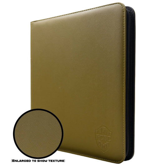 FCBC Armor Premium 12 Pocket TCG Card Zip Binder - Olive Green - Gootzy Gaming
