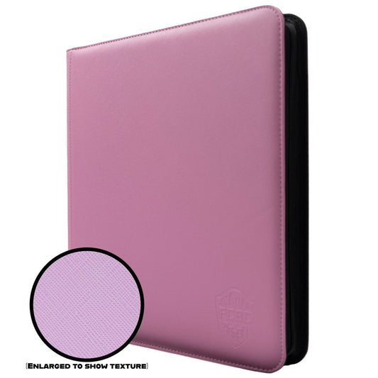 FCBC Armor Premium 12 Pocket TCG Card Zip Binder - Pretty Pink - Gootzy Gaming