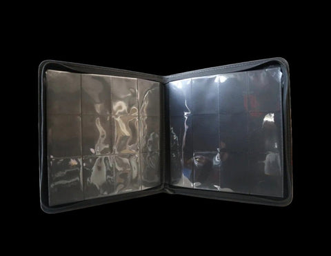 FCBC Armor Premium 12 Pocket TCG Card Zip Binder - Stealth Black - Gootzy Gaming