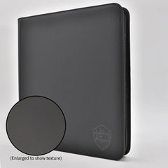 FCBC Armor Premium 12 Pocket TCG Card Zip Binder - Stealth Black - Gootzy Gaming