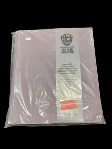 FCBC Armor Premium 9 Pocket TOPLOADER TCG Card Zip Binder - Lavender - Gootzy Gaming