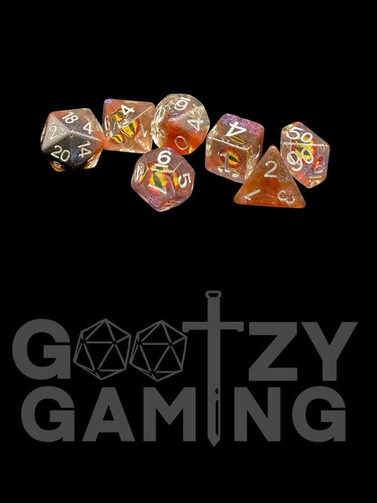 Fixed Eye - Plastic Standard 7 Dice Set - D&D Dice - Gootzy Gaming