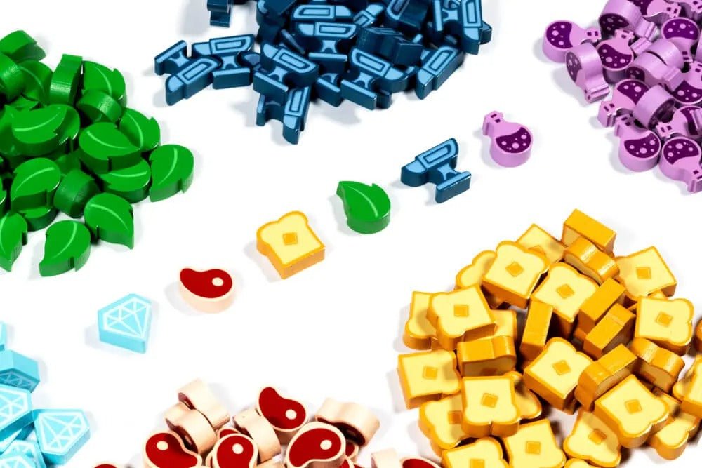 Flamecraft: Wooden Resource Tokens (2nd Edition) - Gootzy Gaming