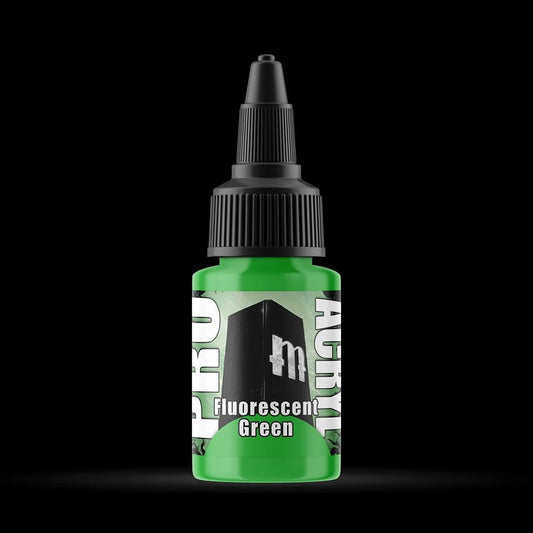 Fluorescent Green - Premium Matte Acrylic Miniatures Paint - Monument Hobbies - 22 mL Dropper Bottle - Gootzy Gaming
