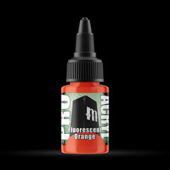 Fluorescent Orange - Premium Matte Acrylic Miniatures Paint - Monument Hobbies - 22 mL Dropper Bottle - Gootzy Gaming