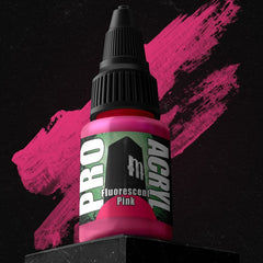 Fluorescent Pink - Premium Matte Acrylic Miniatures Paint - Monument Hobbies - 22 mL Dropper Bottle - Gootzy Gaming