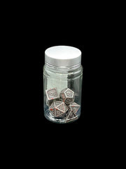 Framed Nickle - Metal 7 Dice Set - D&D Dice - Gootzy Gaming