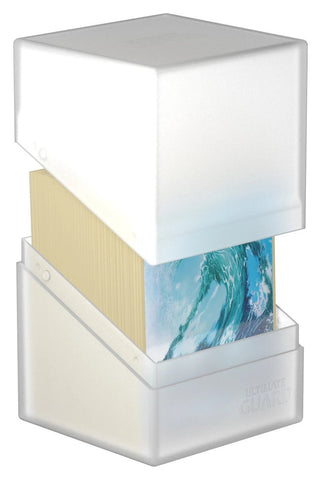 Frosted - Boulder 100+ Clear Deck Box - Gootzy Gaming