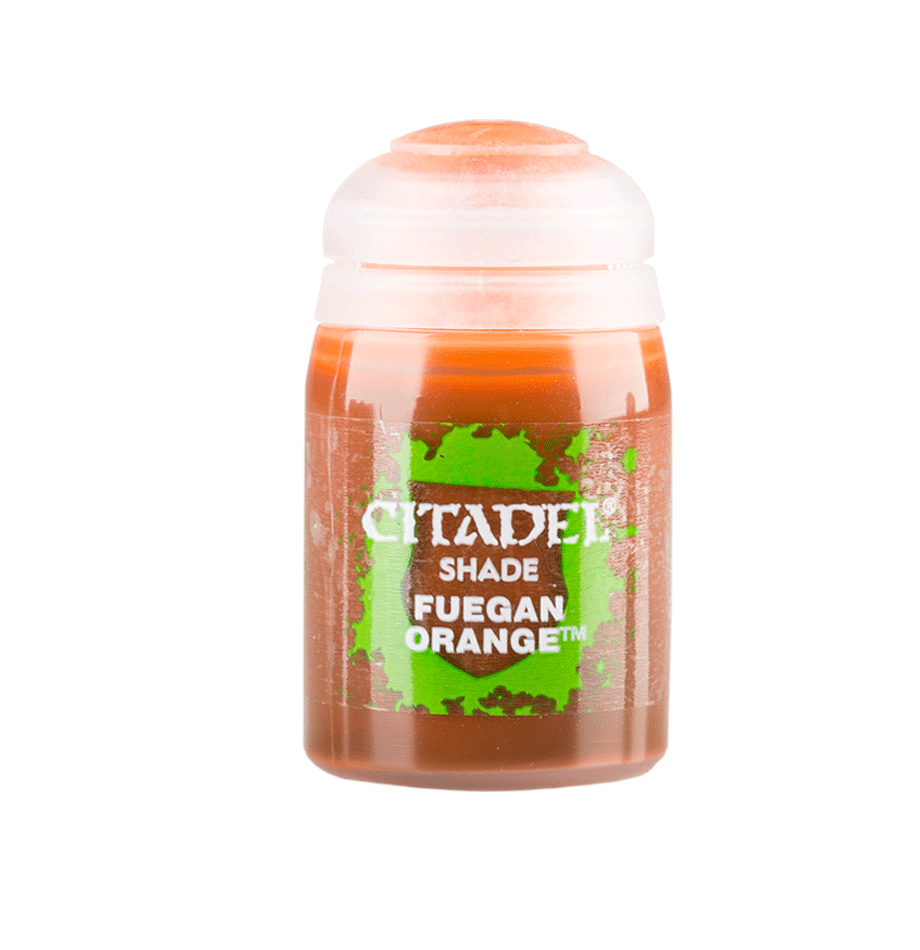 Fuegan Orange - Shade / Wash Matte Acrylic Miniatures Paint - Citadel Colour - 18 mL - Gootzy Gaming
