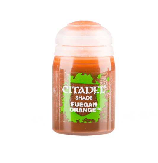 Fuegan Orange - Shade / Wash Matte Acrylic Miniatures Paint - Citadel Colour - 18 mL - Gootzy Gaming