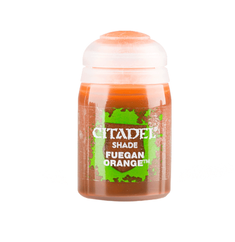 Fuegan Orange - Shade / Wash Matte Acrylic Miniatures Paint - Citadel Colour - 18 mL - Gootzy Gaming