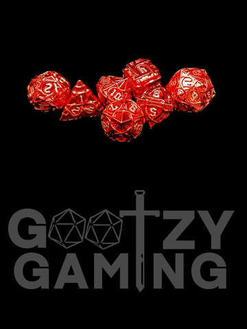 Fury's Embrace - Metal 7 Dice Set - D&D Dice - Gootzy Gaming