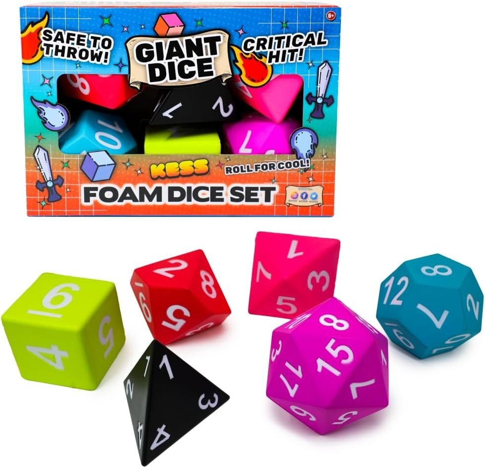 Giant Foam Dice Set (6 Ct.) - Gootzy Gaming