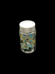 Gold Blue Ink - Liquid Core 7 Dice Set - D&D Dice - Gootzy Gaming