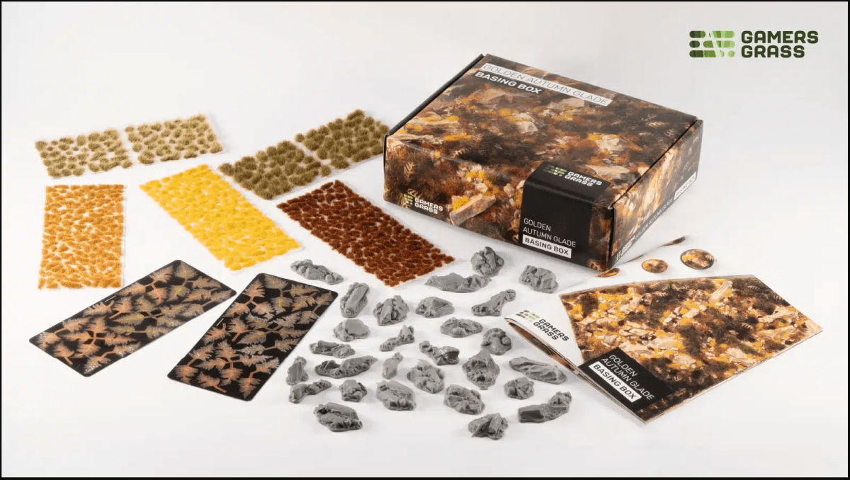 Golden Autumn Glade - Basing Box - Gamers Grass - Gootzy Gaming
