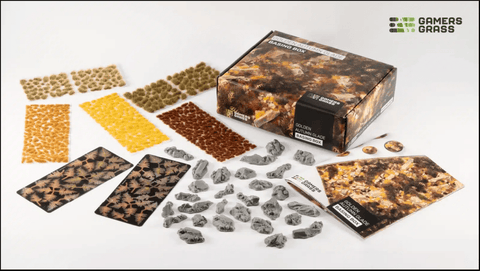 Golden Autumn Glade - Basing Box - Gamers Grass - Gootzy Gaming