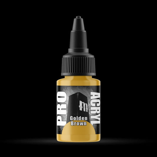 Golden Brown - Premium Matte Acrylic Miniatures Paint - Monument Hobbies - 22 mL Dropper Bottle - Gootzy Gaming