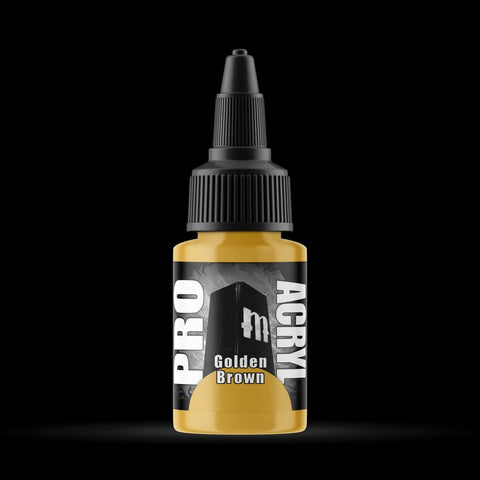 Golden Brown - Premium Matte Acrylic Miniatures Paint - Monument Hobbies - 22 mL Dropper Bottle - Gootzy Gaming