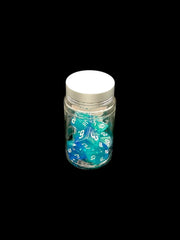 Gothic Sparkle Water - Plastic Standard 7 Dice Set - D&D Dice - Gootzy Gaming