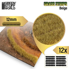 Grass Stripes - Beige 12mm - Green Stuff World - 12x Self Adhesives - Gootzy Gaming