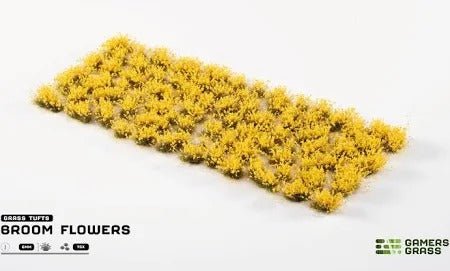 Grass Tufts - Broom Flowers - Gamers Grass - 75x Self Adhesives - Gootzy Gaming