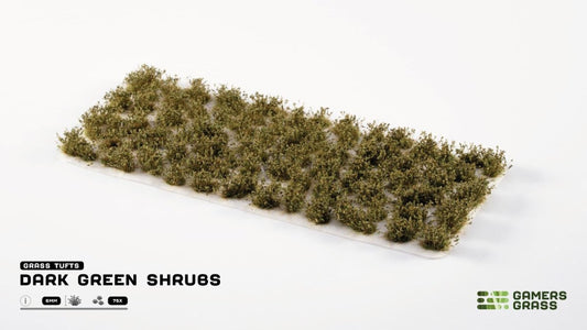 Grass Tufts - Dark Green Shrubs - Gamers Grass - 75x Self Adhesives - Gootzy Gaming